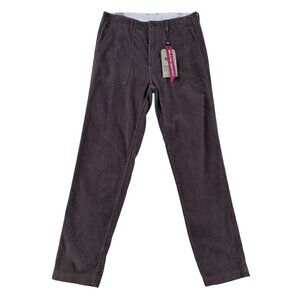 NEW Alpha Industries Corduroy Fatigue Pant Chocolate 32/32 Regular Fit Low Waist